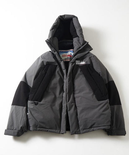 特別寬鬆版型拼接短款羽絨服