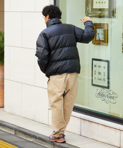 特別 皮革紅 泡泡羽絨 PU材質