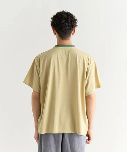 NANGA RINGER撞色領條紋T恤