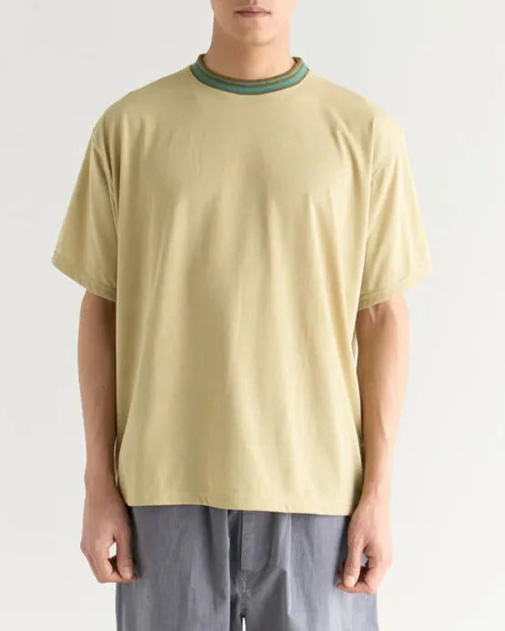 NANGA RINGER撞色領條紋T恤