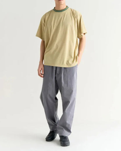 NANGA RINGER撞色領條紋T恤