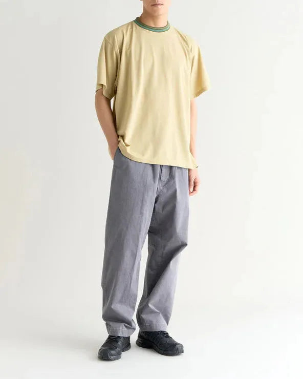 NANGA RINGER撞色領條紋T恤