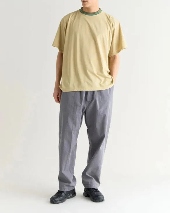 NANGA RINGER撞色領條紋T恤