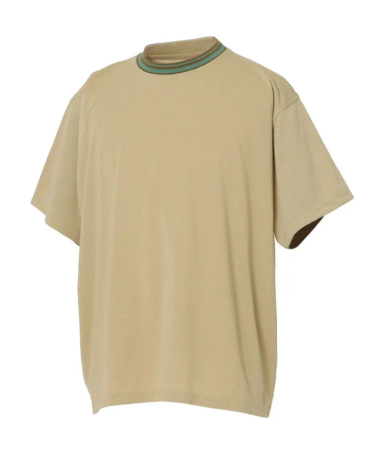 NANGA RINGER撞色領條紋T恤