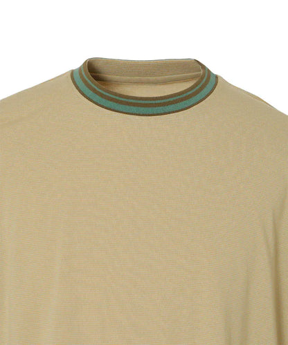 NANGA RINGER撞色領條紋T恤