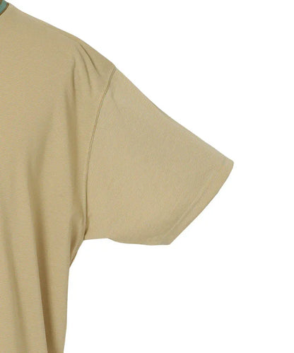 NANGA RINGER撞色領條紋T恤