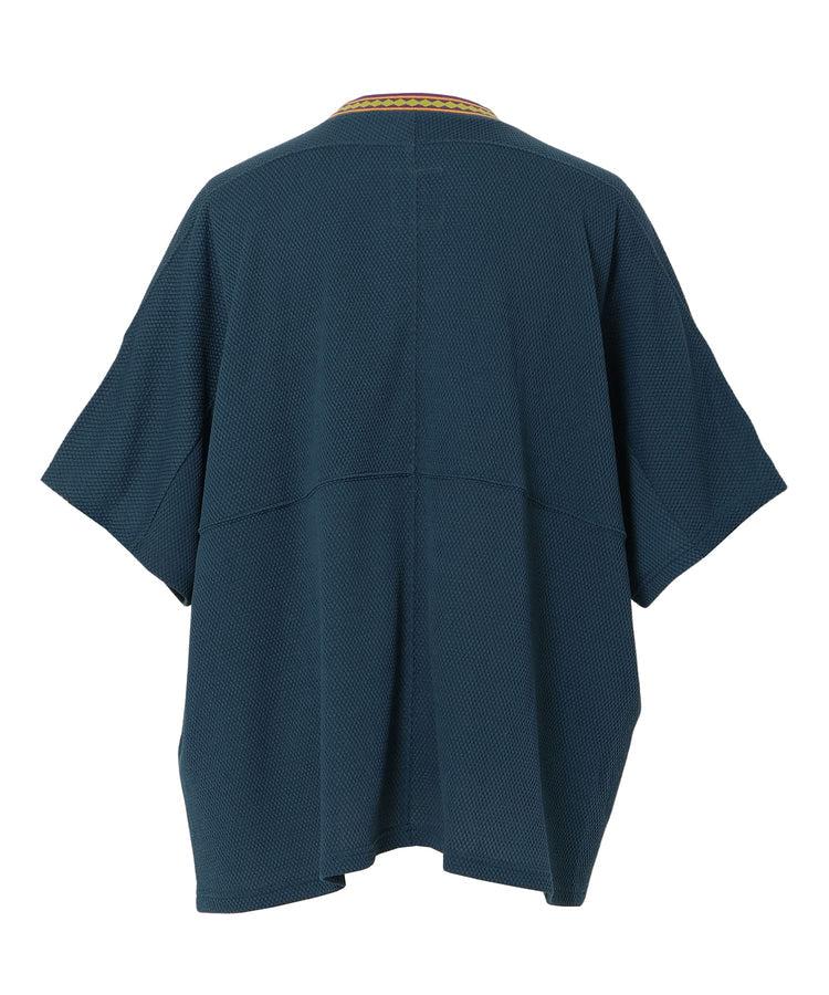 NANGA RINGER COLLAR 拼接設計圓領T恤