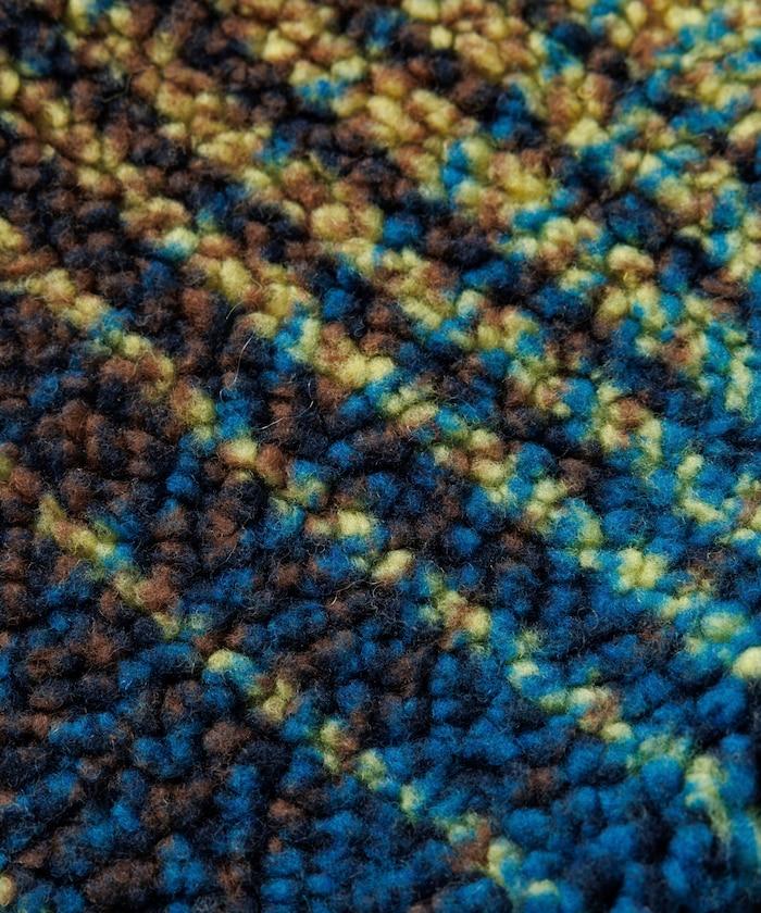 格紋羊羔絨抓絨圍巾