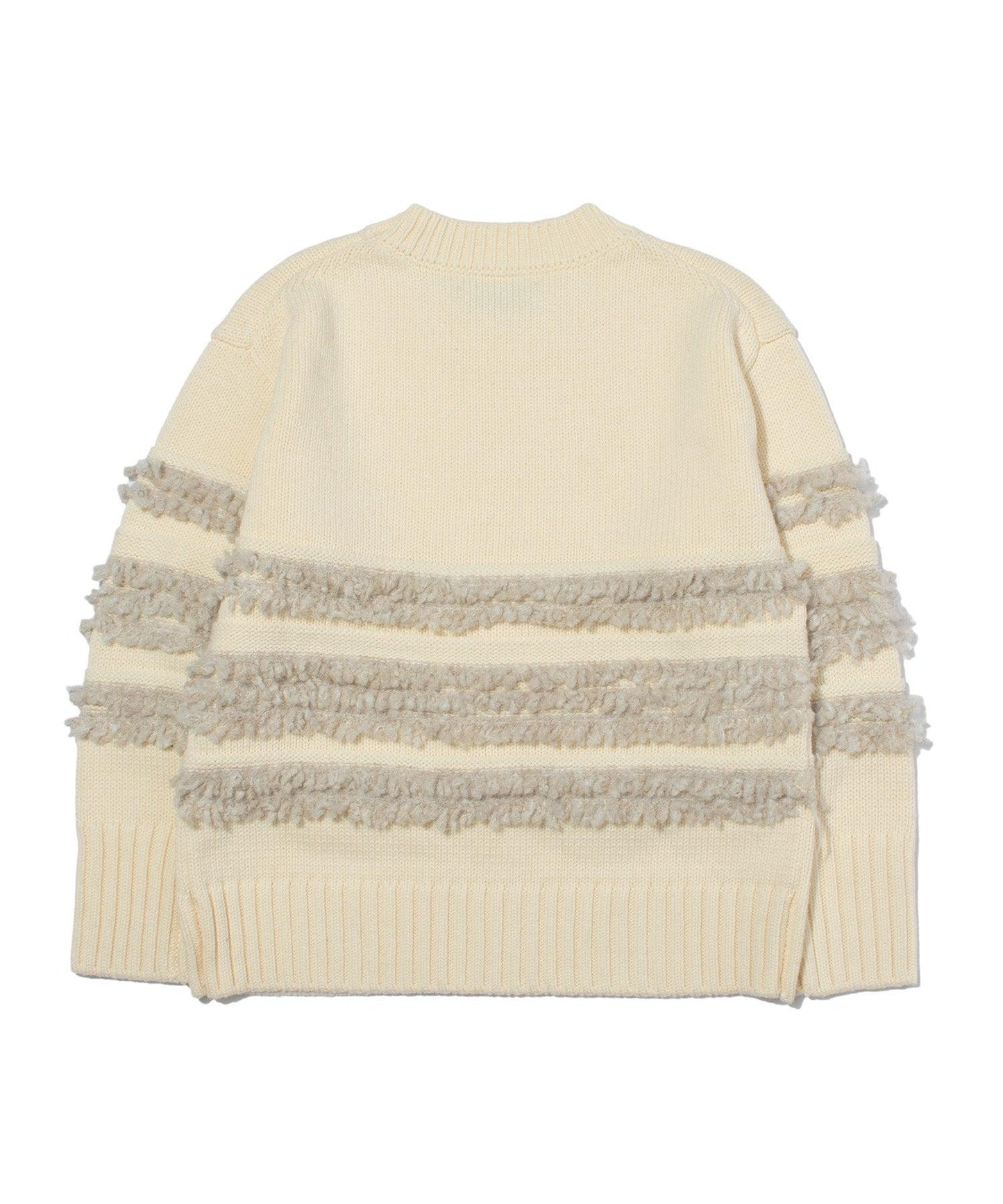 F/CE. DUAL TEXTURE SHIFTED LINES 針織衫