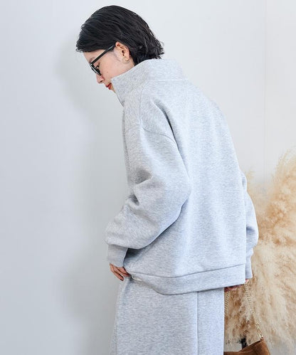 【套裝商品】粘合半拉鍊裙套裝