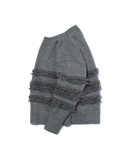 F/CE. DUAL TEXTURE SHIFTED LINES 針織衫