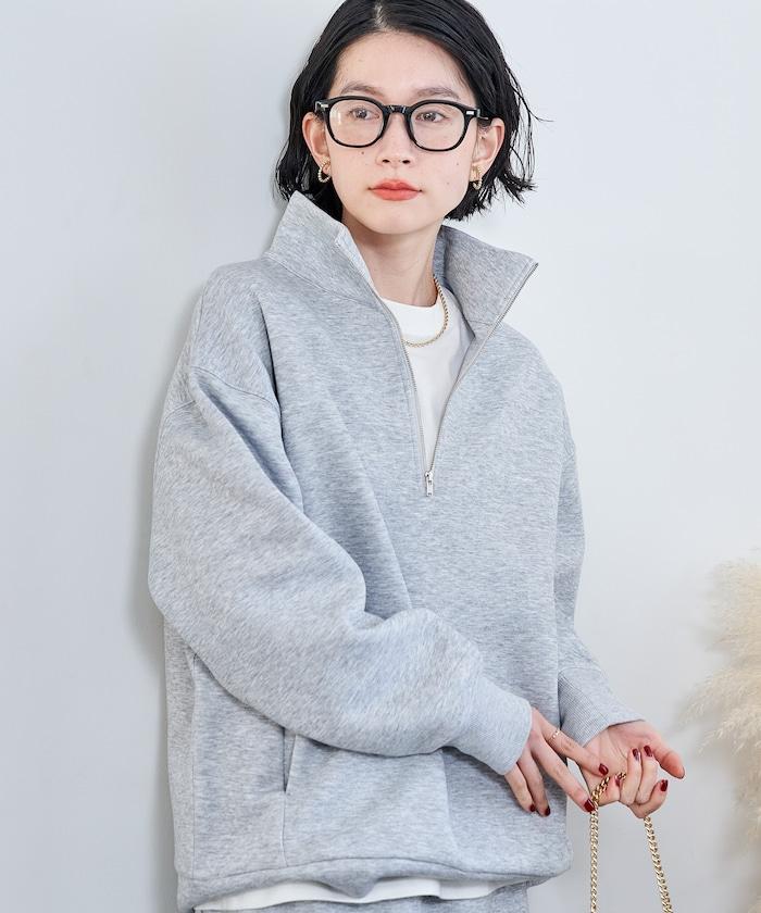 【套裝商品】粘合半拉鍊裙套裝