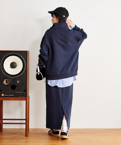 【套裝商品】粘合半拉鍊裙套裝