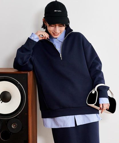 【套裝商品】粘合半拉鍊裙套裝