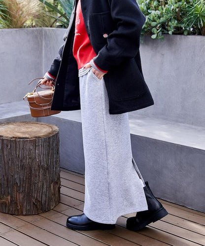 【套裝商品】粘合半拉鍊裙套裝