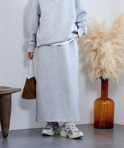 【套裝商品】粘合半拉鍊裙套裝