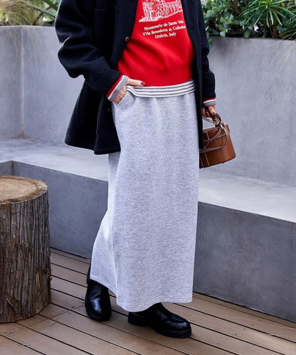 【套裝商品】粘合半拉鍊裙套裝