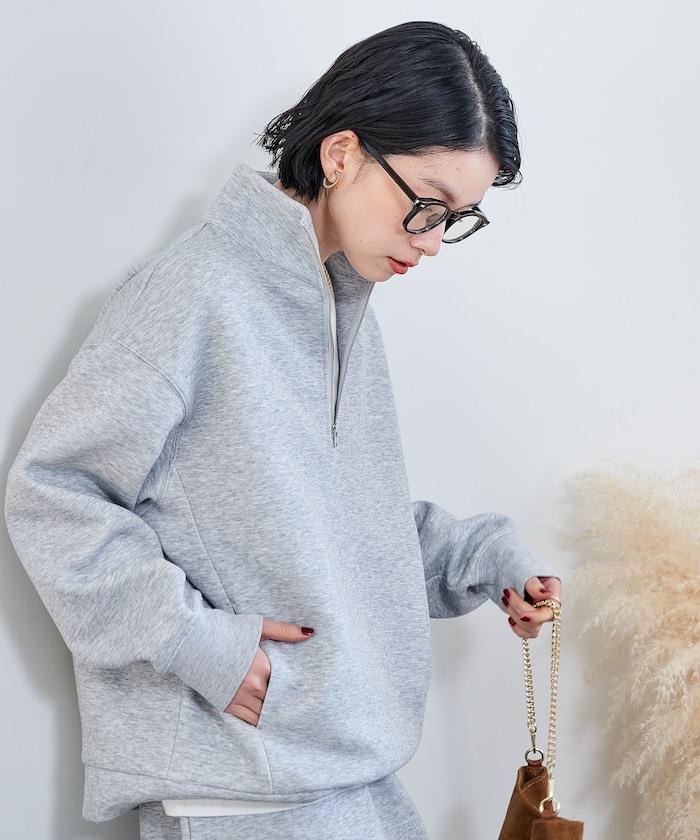 【套裝商品】粘合半拉鍊裙套裝