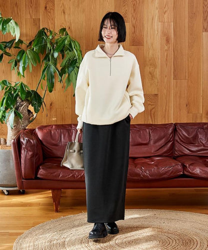 【套裝商品】粘合半拉鍊裙套裝