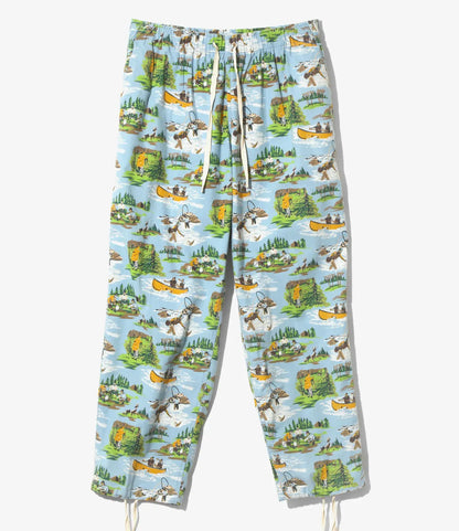 South2west8 String Cuff 彈力收口 氣球褲 法蘭絨印花 褲子