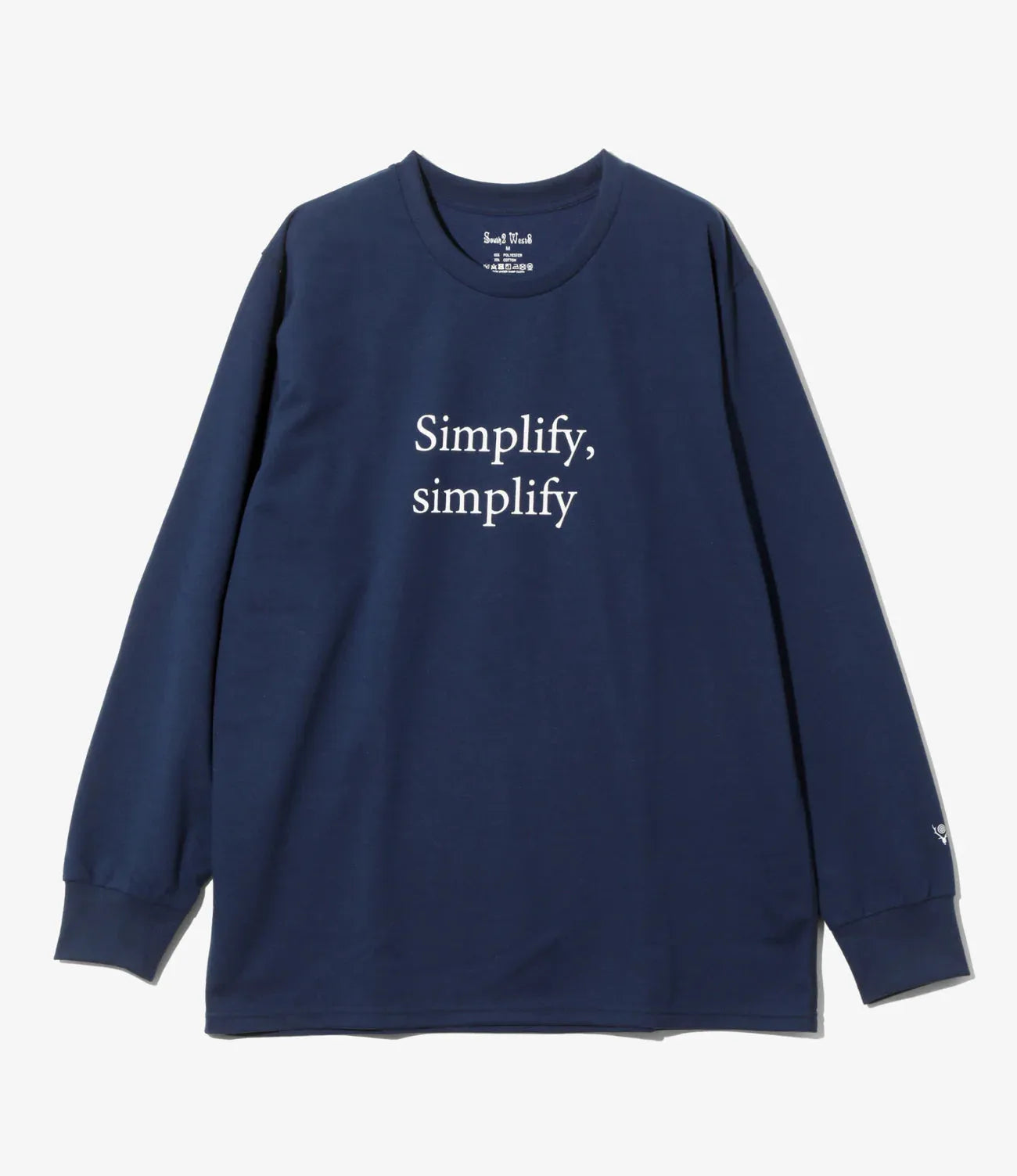 South2west8 L/S Crew Neck Tee - Simplify, simplify 長袖圓領T恤