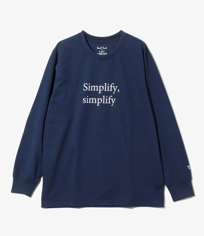 South2west8 L/S Crew Neck Tee - Simplify, simplify 長袖圓領T恤