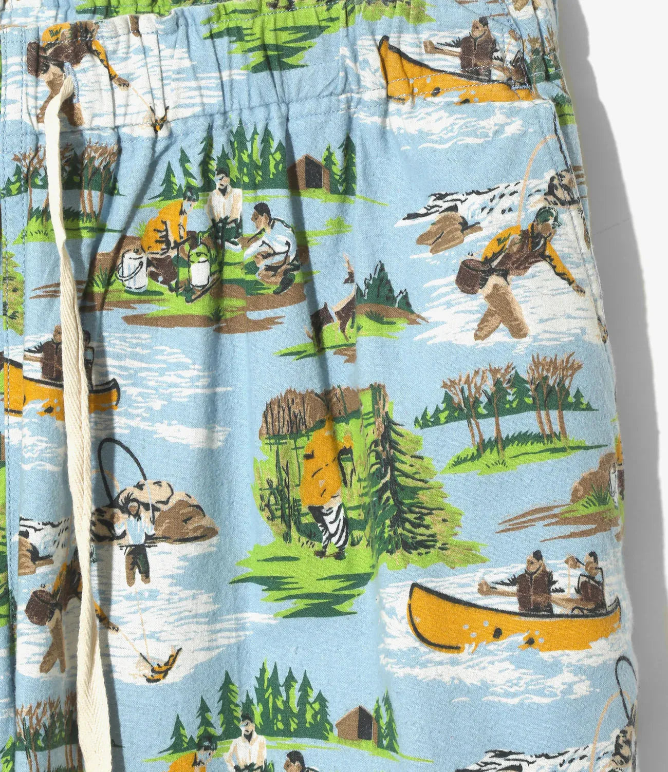 South2west8 String Cuff 彈力收口 氣球褲 法蘭絨印花 褲子