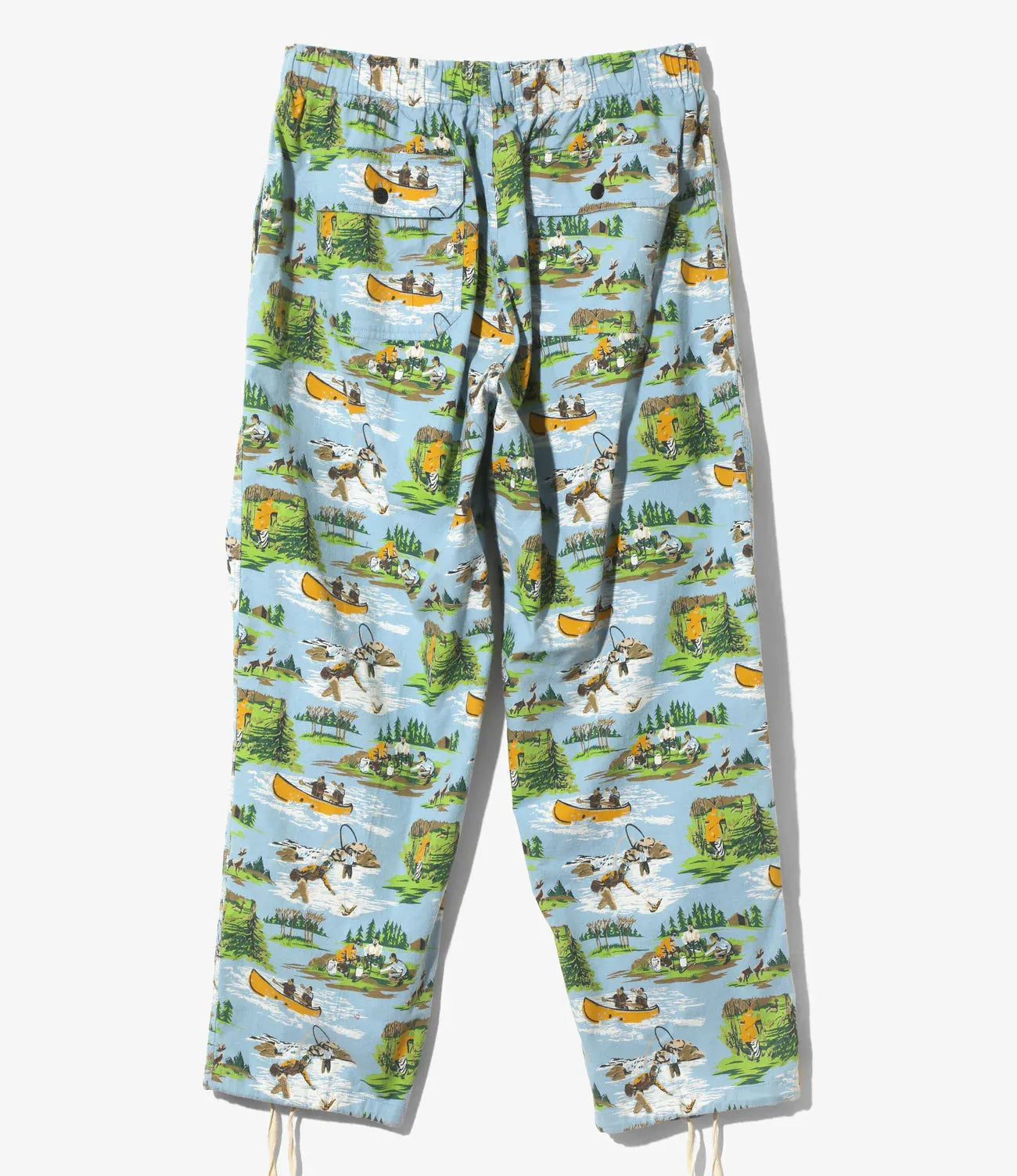 South2west8 String Cuff 彈力收口 氣球褲 法蘭絨印花 褲子