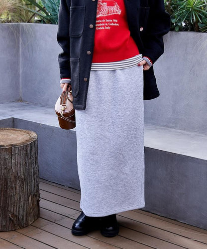 【套裝商品】粘合半拉鍊裙套裝