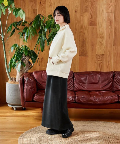 【套裝商品】粘合半拉鍊裙套裝