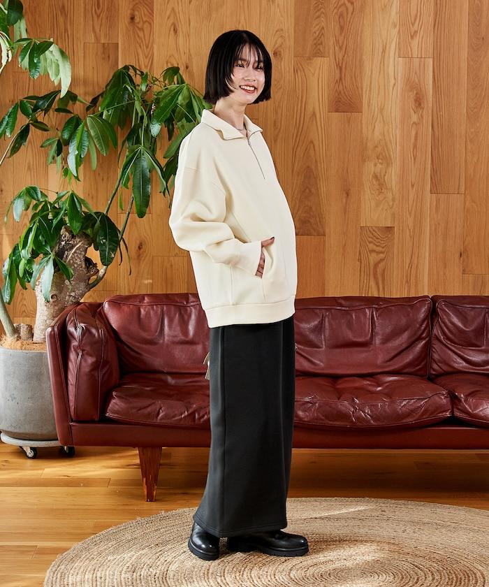 【套裝商品】粘合半拉鍊裙套裝