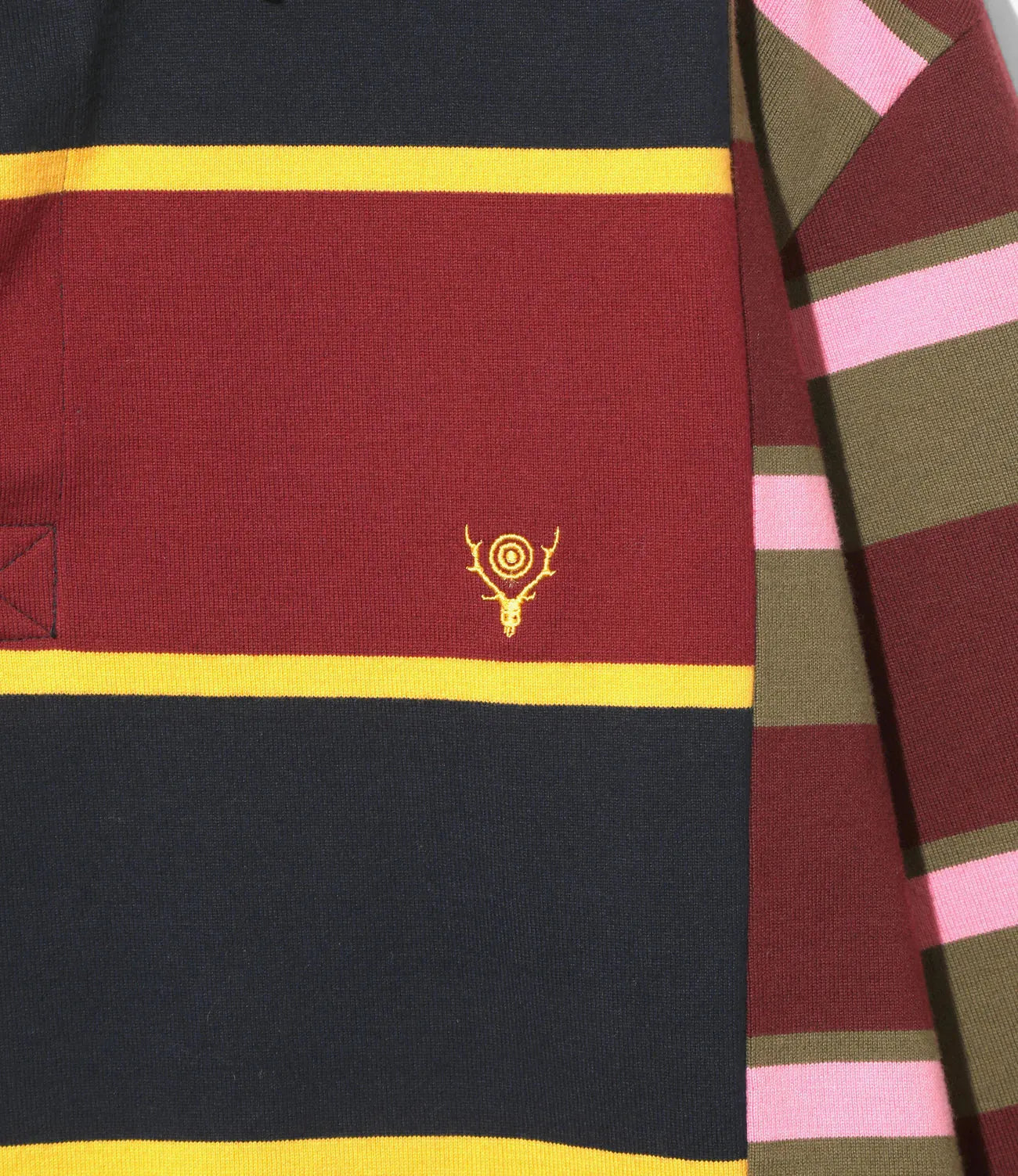 South2west8 拼色設計 棉質平紋布 Rugger Shirt 襯衫 Crazy Pattern A款