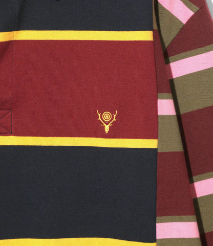 South2west8 拼色設計 棉質平紋布 Rugger Shirt 襯衫 Crazy Pattern A款