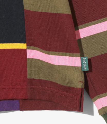 South2west8 拼色設計 棉質平紋布 Rugger Shirt 襯衫 Crazy Pattern A款