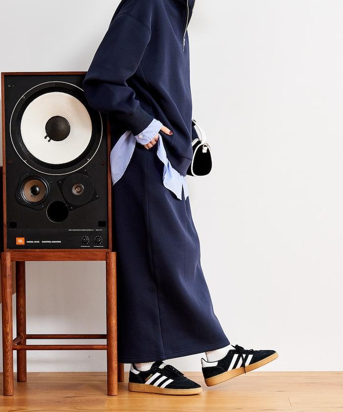 【套裝商品】粘合半拉鍊裙套裝