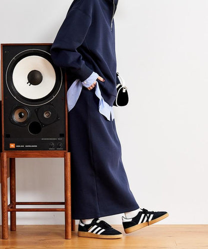 【套裝商品】粘合半拉鍊裙套裝