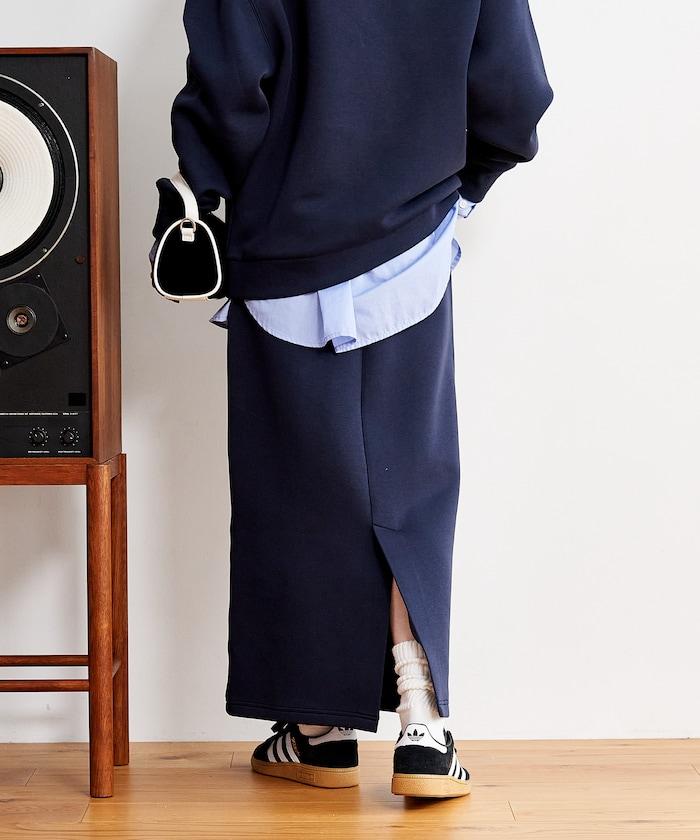 【套裝商品】粘合半拉鍊裙套裝