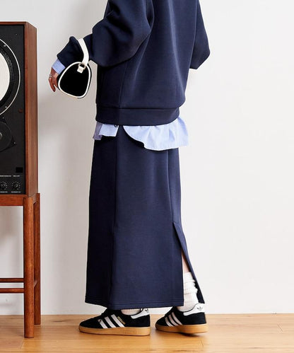 【套裝商品】粘合半拉鍊裙套裝