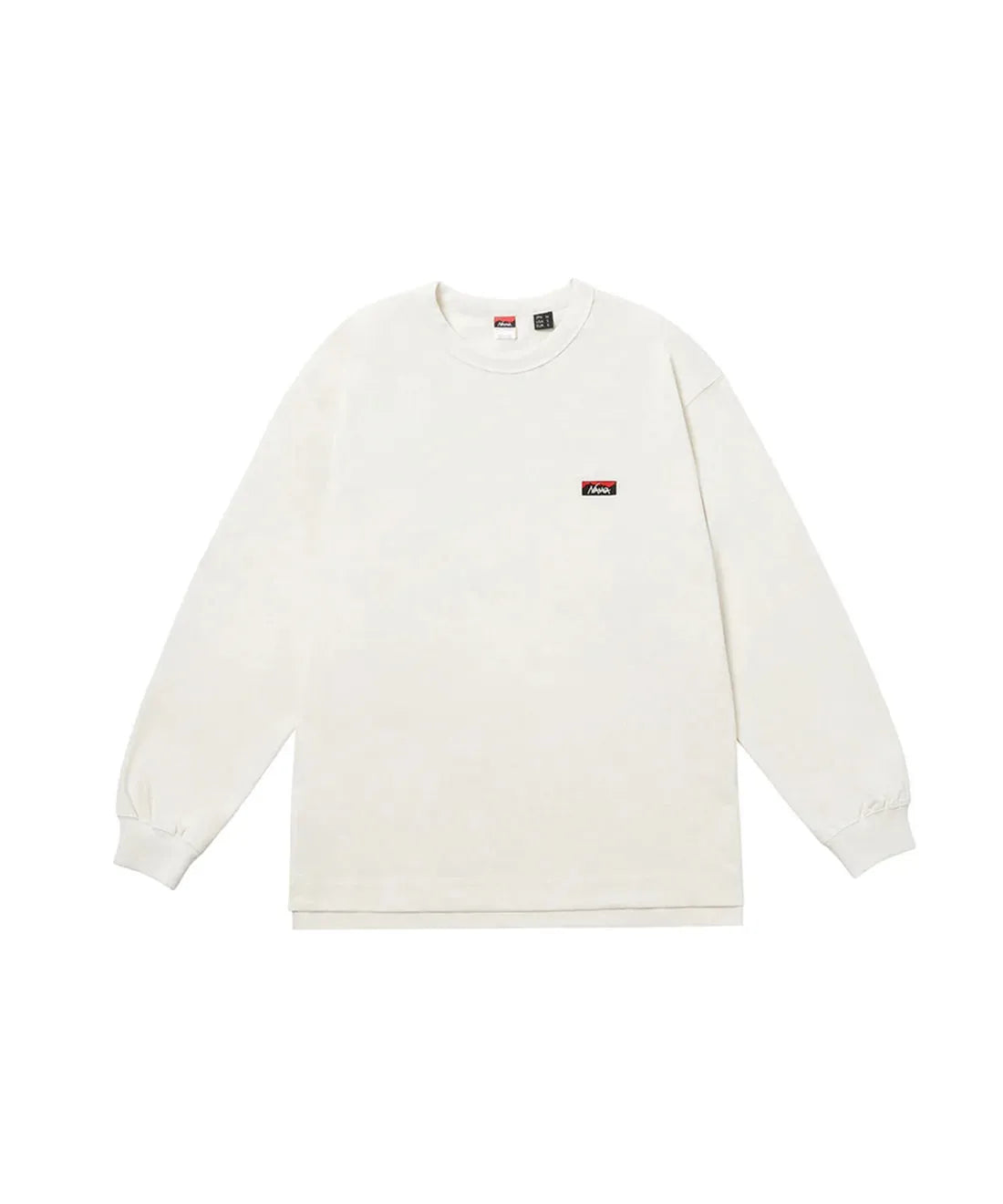 NANGA ECO HYBRID BOX LOGO 刺繡 長袖T恤（男女同款）