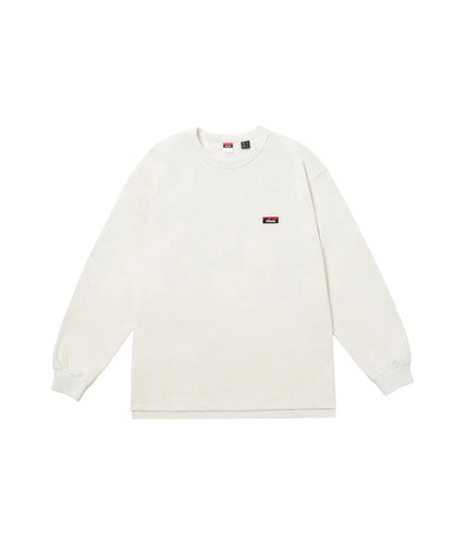 NANGA ECO HYBRID BOX LOGO 刺繡 長袖T恤（男女同款）