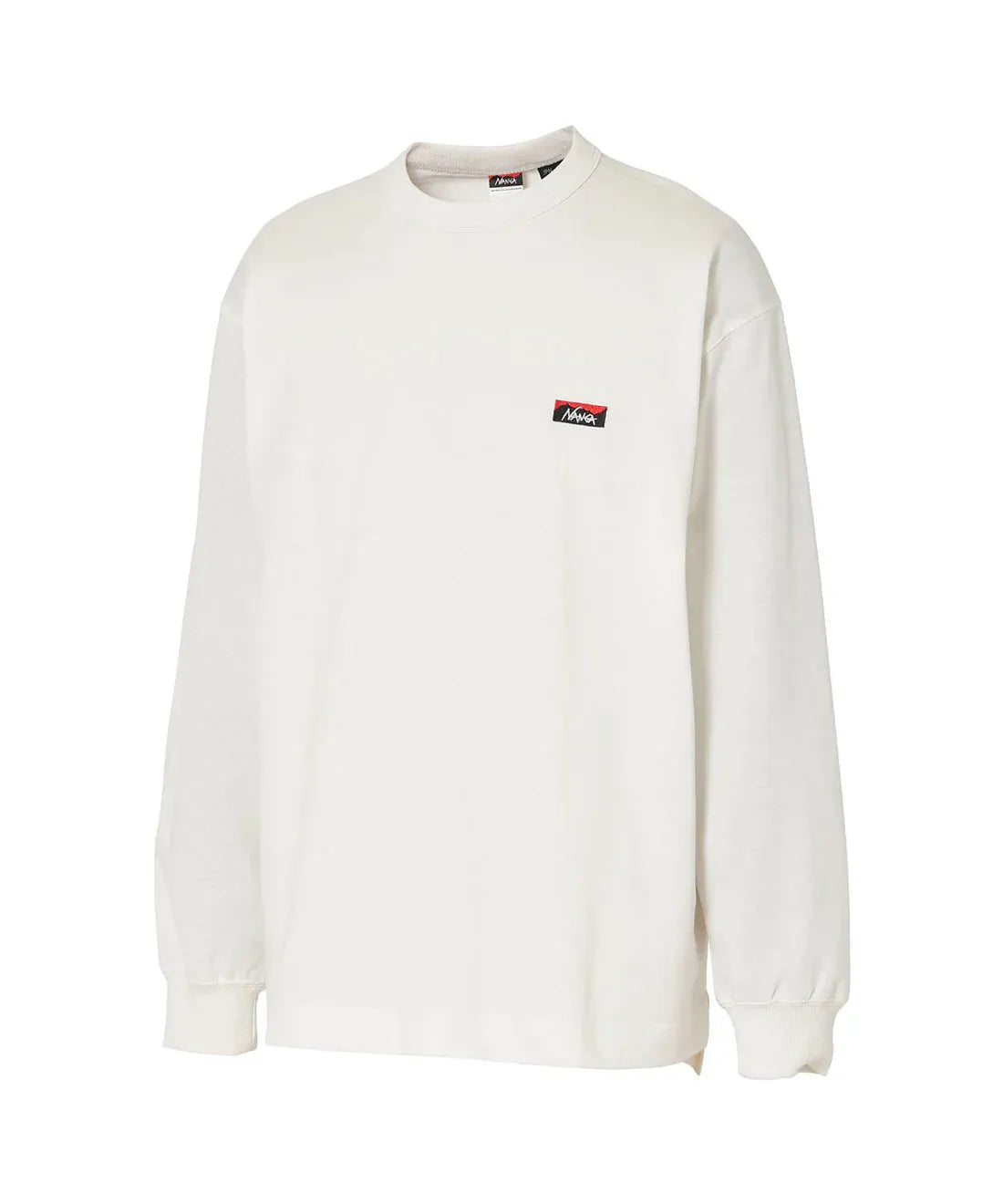 NANGA ECO HYBRID BOX LOGO 刺繡 長袖T恤（男女同款）