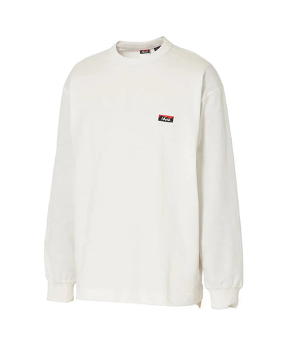 NANGA ECO HYBRID BOX LOGO 刺繡 長袖T恤（男女同款）