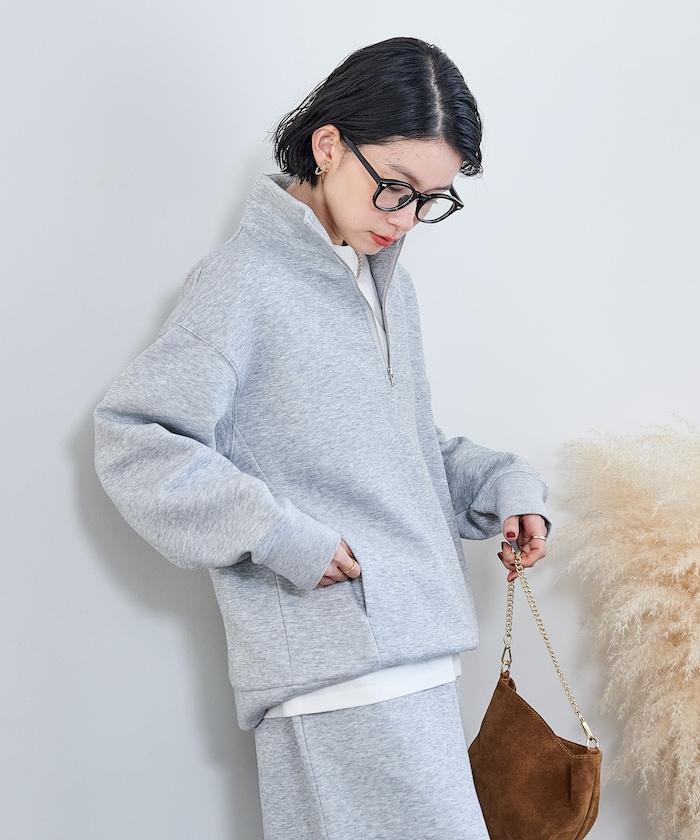 【套裝商品】粘合半拉鍊裙套裝