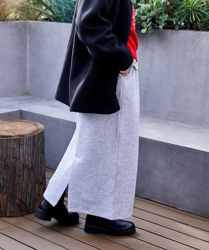 【套裝商品】粘合半拉鍊裙套裝