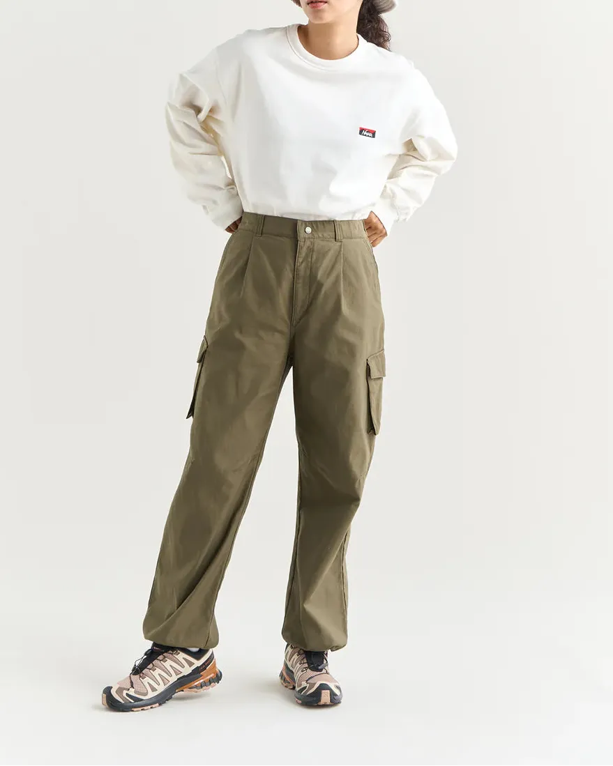 NANGA ECO HYBRID BOX LOGO 刺繡 長袖T恤（男女同款）