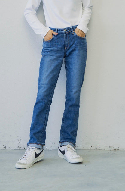 SOMETHING ELSA STRAIGHT 直筒牛仔褲