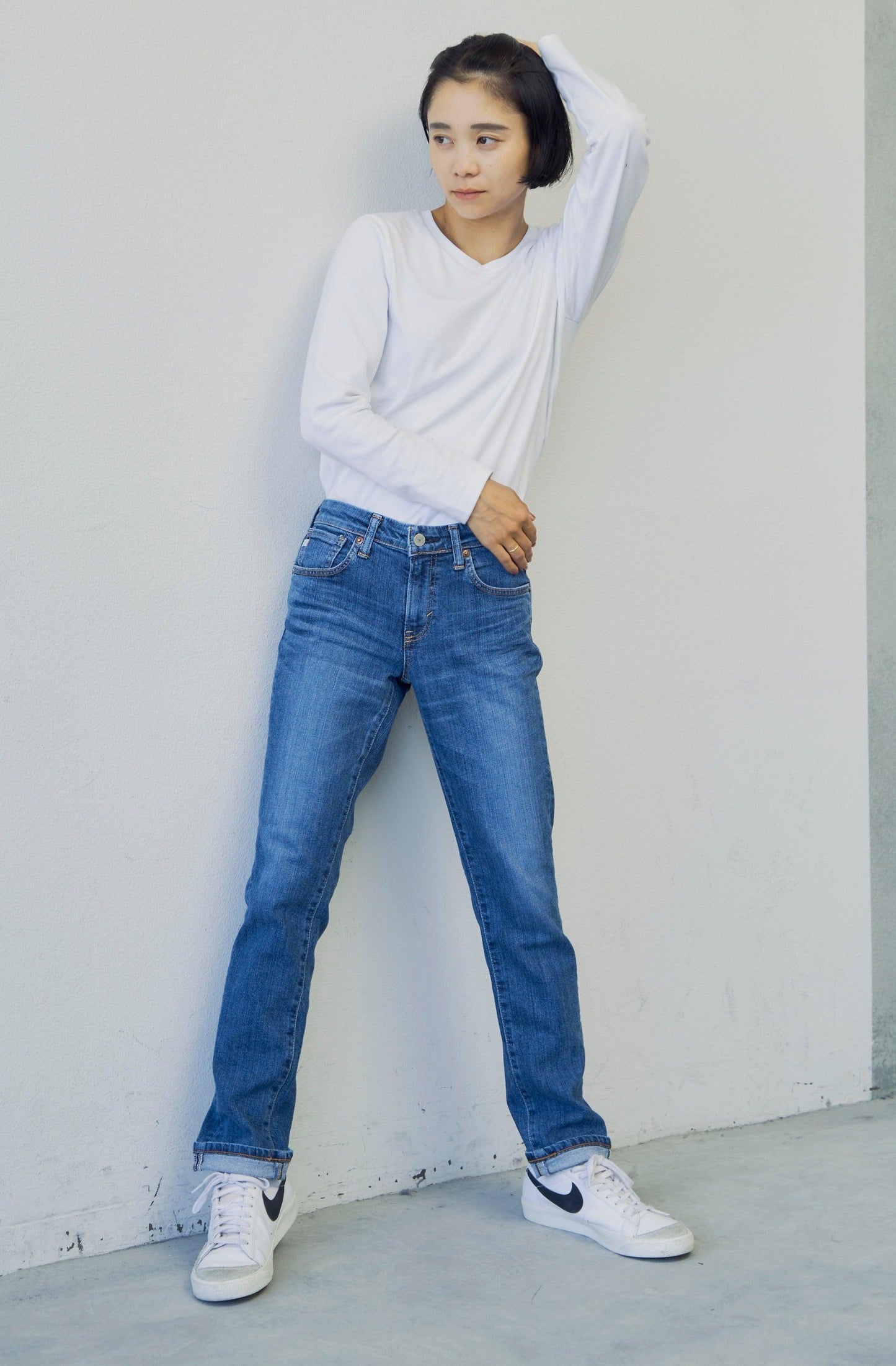 SOMETHING ELSA STRAIGHT 直筒牛仔褲