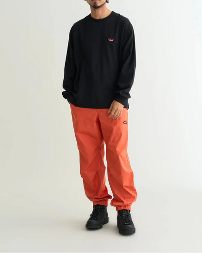 NANGA ECO HYBRID BOX LOGO 刺繡 長袖T恤（男女同款）