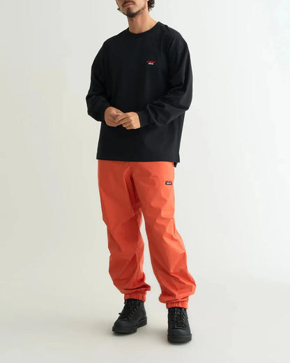 NANGA ECO HYBRID BOX LOGO 刺繡 長袖T恤（男女同款）