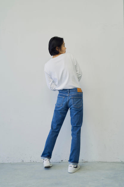 SOMETHING ELSA STRAIGHT 直筒牛仔褲